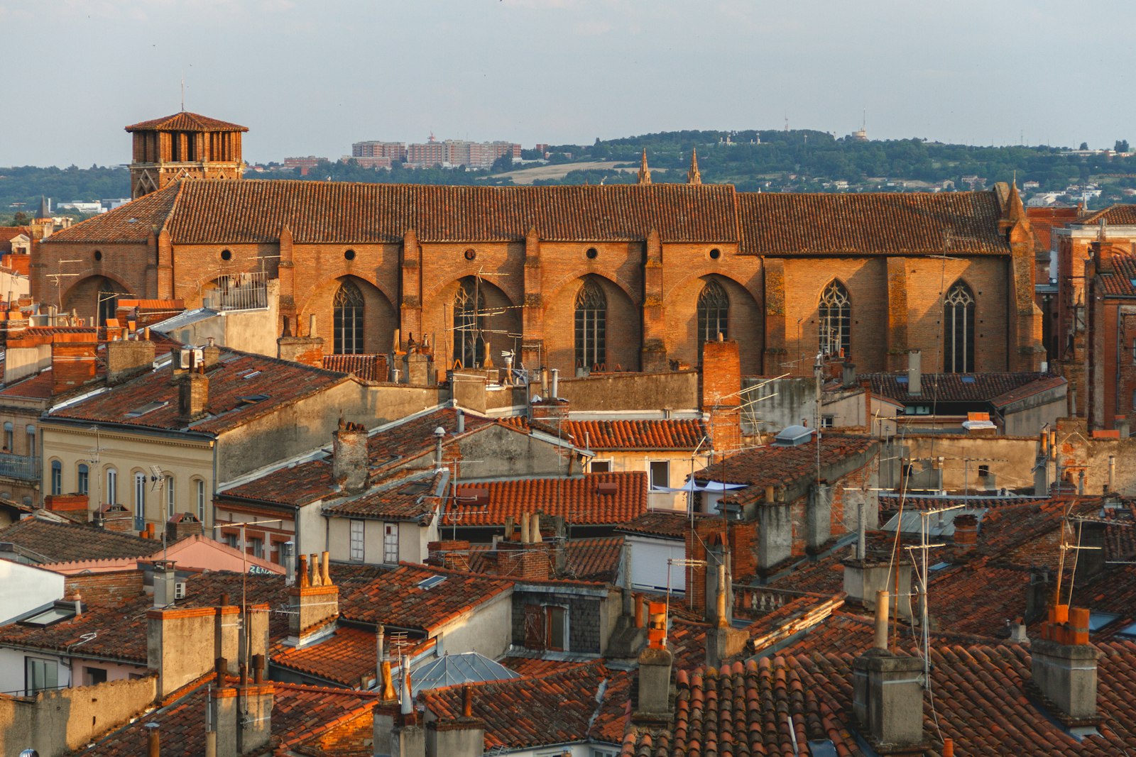 Toits de brique rose de Toulouse